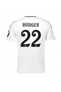 Fotbalové Dres Real Madrid Antonio Rudiger #22 Domácí Oblečení 2024-25 Krátký Rukáv